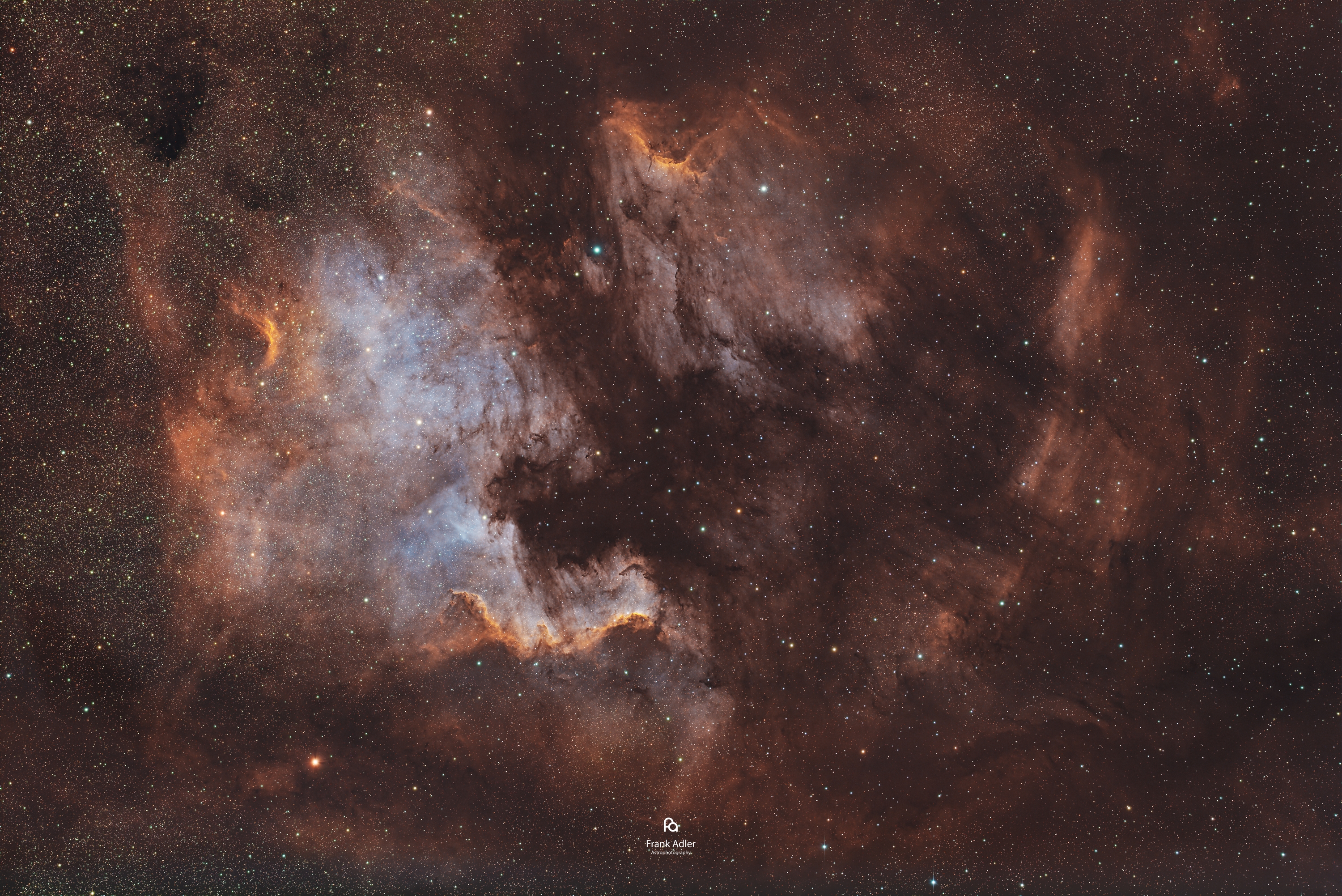 North America and Pelican Nebulae